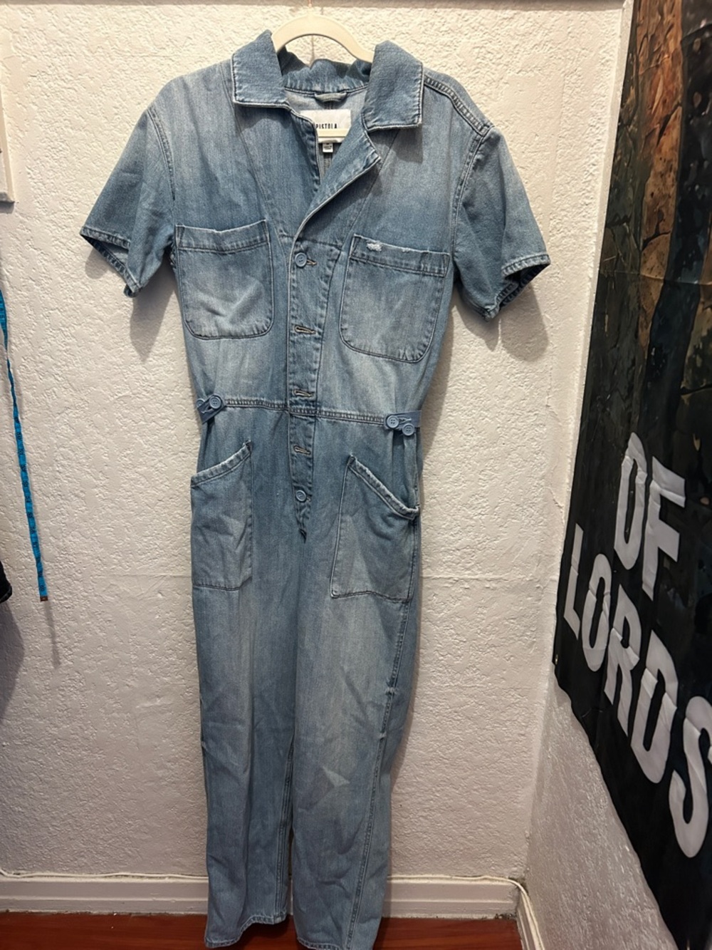 pistola Light Blue Denim Jumpsuit Romper